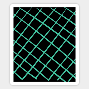 Pattern checked green Magnet